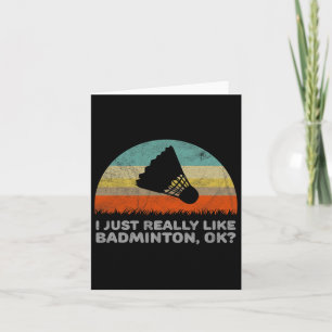 Roligt jag gillar verkligen badminton ok kort