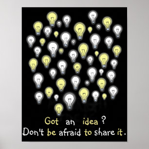 Roligt Jag har Har och Idea Light Lökar inspiratio Poster