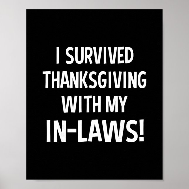 Roligt jag överlevde Thanksgiving med mina svärför Poster (Framsidan)