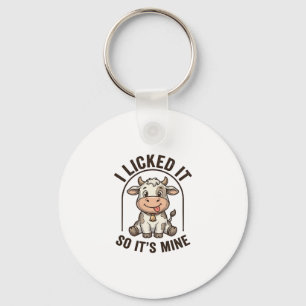 Roligt jag slickade på den ko vintage gård tröja d nyckelring