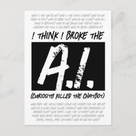 Roligt, jag tror jag har kraschat AI:n... Vykort