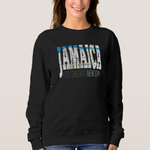 Roligt Jamaica Queens New York med tunnelbanekarta T Shirt