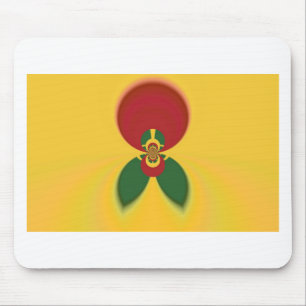 Roligt Jamaican Raster Gift Färg Musmatta