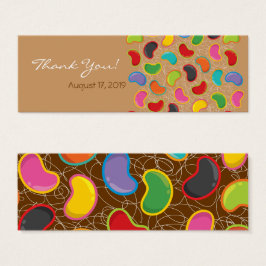 Roligt Jellybeans Barn Födelsedagsfest DIY Gift Mä Litet Visitkort