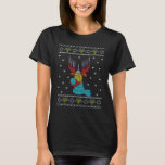 Roligt Jewdolph Ugly Hanukkah Sweater Reindeer Men T Shirt<br><div class="desc">Roligt Judolph Ugly Hanukkah Sweater Reindeer Menorah Chanukah.</div>