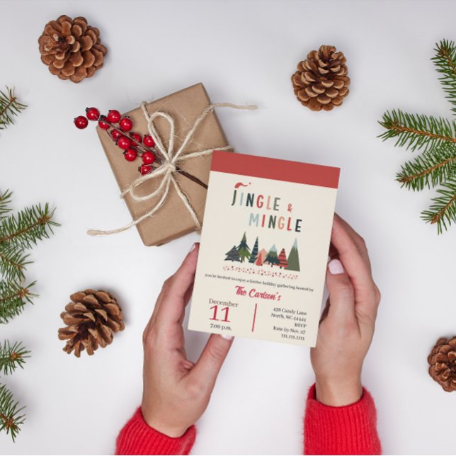 Roligt Jingle och Mingle-inbjudan till julfest Inbjudningar (Skapare uppladdad)