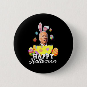 Roligt Joe Biden Happy halloween blandade Påsk Bid Knapp