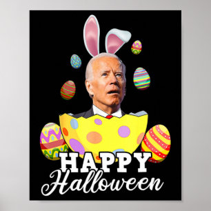 Roligt Joe Biden Happy halloween blandade Påsk Bid Poster