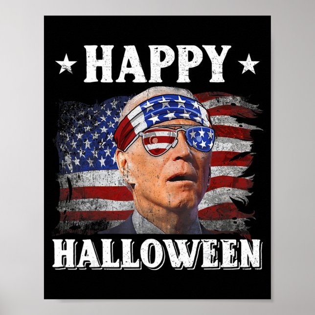 Roligt Joe Biden Happy halloween Confused i juli  Poster (Framsidan)
