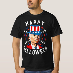 Roligt Joe Biden Happy halloween för fjärde juli f T Shirt