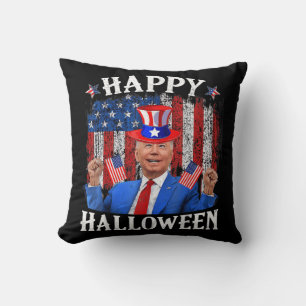 Roligt Joe Biden Happy halloween för fjärde juli m Kudde