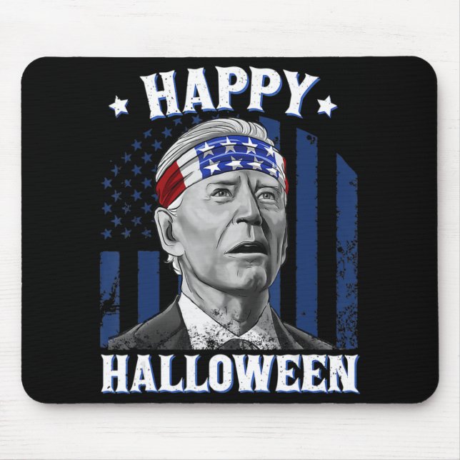 Roligt Joe Biden Happy halloween som var förvirrad Musmatta (Framsidan)