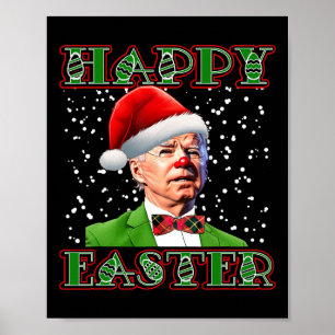 Roligt Joe Biden-julen har blandat ihop Påsk Biden Poster