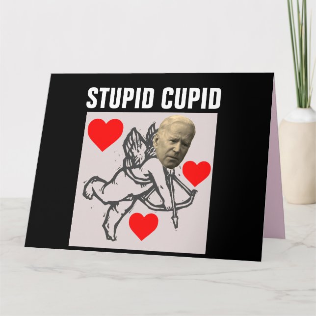 ROLIGT JOE BIDEN ÖVERDIMENSIONERADE VALENTINSKORT KORT (Framsida)