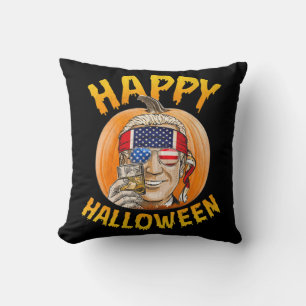 Roligt Joe Biden Pumpkin Happy halloween Konfunder Kudde