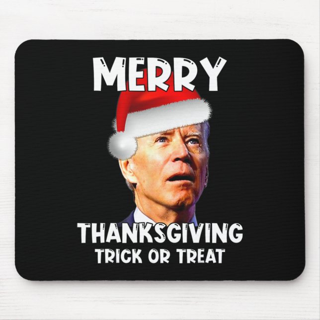 Roligt Joe Biden Santa Hat Merry Thanksgiving Chri Musmatta (Framsidan)