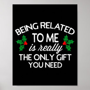 Roligt jul att vara släkt med mig familje skämt poster