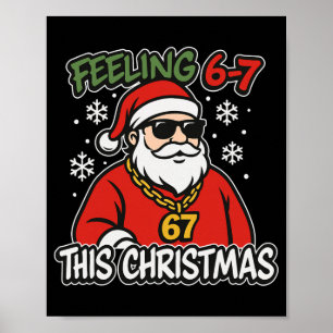 Roligt jul barn 6-7 67 Sex Sju Meme Pojkar Jul Poster