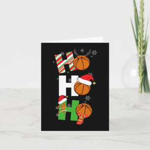 Roligt Jul Basketball Pajamas Player Matching C Kort