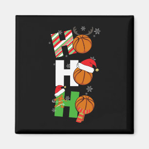 Roligt Jul Basketball Pajamas Player Matching C Magnet