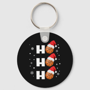 Roligt Jul Basketball Player Ho Ho Ho Sports Fa Nyckelring