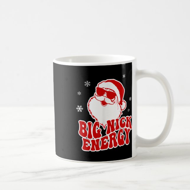 Roligt jul Big Nick Energy Santa Naughty Vuxen Kaffemugg (Höger)