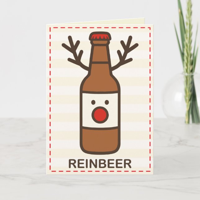 Roligt jul för Beer Kort (Framsida)