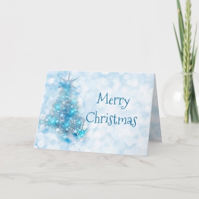 Roligt jul God jul Sparkly Season Helgkort (Framsida)