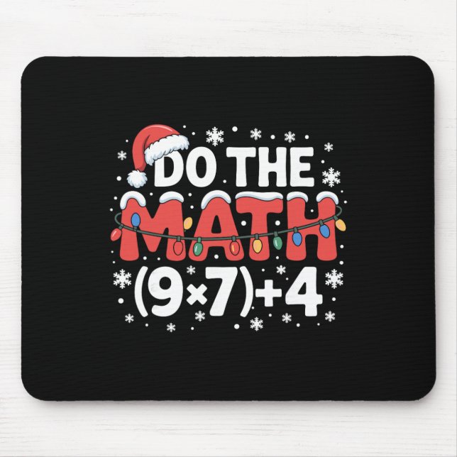 Roligt jul gör matematiken meme 67 semestern humor musmatta (Framsidan)