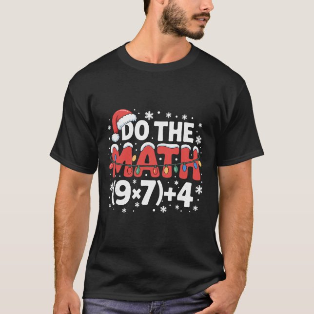 Roligt jul gör matematiken meme 67 semestern humor t shirt (Framsida)
