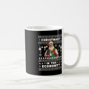 Roligt jul i denna ekonomiska inflation, Ugly Chri Kaffemugg