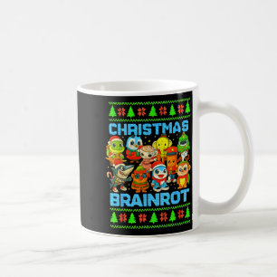 Roligt jul italiensk hjärnrot italiensk hjärnrot kaffemugg