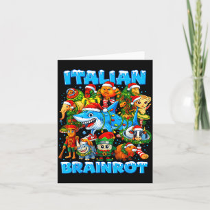 Roligt jul italiensk hjärnrot italiensk hjärnrot kort