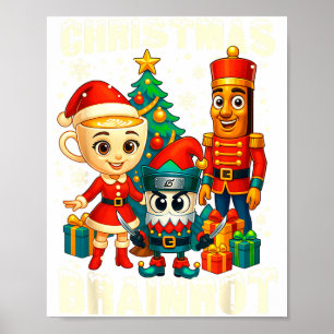 Roligt jul italiensk hjärnrot italiensk hjärnrot poster