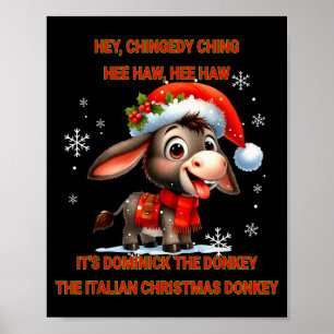 Roligt jul italiensk jul Dominick Den Poster