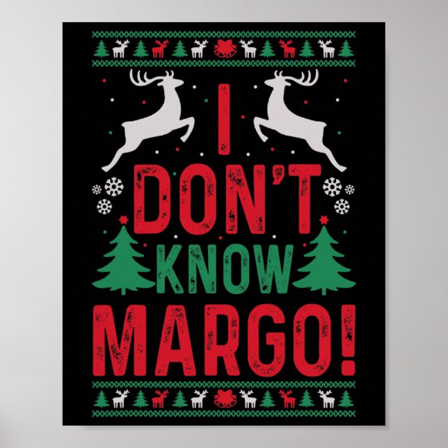 Roligt jul, jag känner inte Margo Poster (Framsidan)