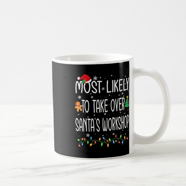 Roligt jul med största sannolikhet att ta över jul kaffemugg (Höger)