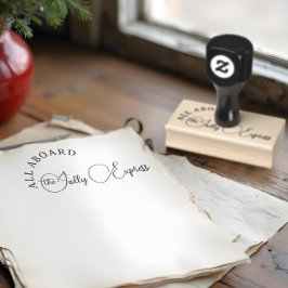 Roligt jul North Pole Jolly Express Stämpel