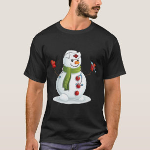 Roligt Jul: Nurse Snö-man Nursing Rn Registrerad T Shirt