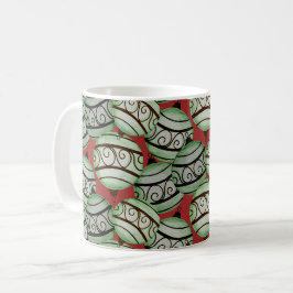 Roligt Jul Ornament Patternent Kaffemugg