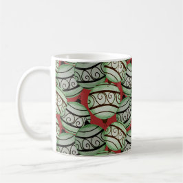 Roligt Jul Ornament Patternent Kaffemugg