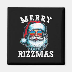 Roligt jul Rizz Meme Glad Rizzmas För Trendiga Magnet