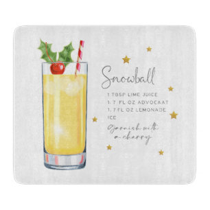 Roligt jul Snowball Recipe Watercolor