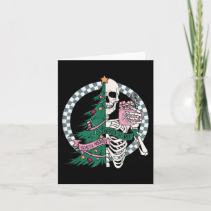 Roligt jul Sorta Merry Sorta Scary Skeleton Xma Kort