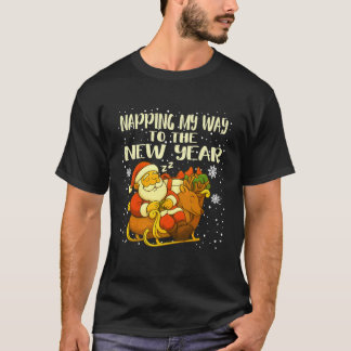 Roligt jul sovande tomte nyår 2019s för T Shirt