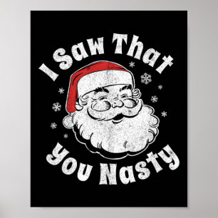 Roligt jul tomte jag såg att du elak vuxen P Poster
