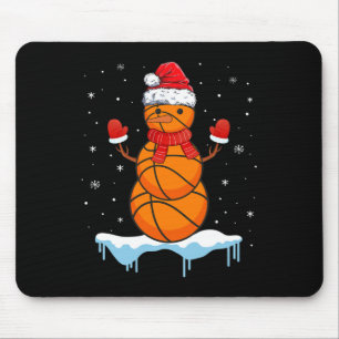 Roligt Julbasket Santa Snögubbe Musmatta