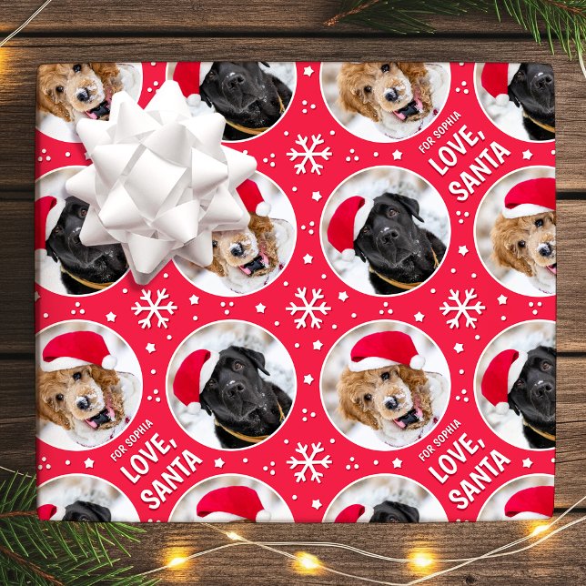 Roligt Juldagen Kärlek Santa Anpassningsbar Photo  Presentpapper (Skapare uppladdad)