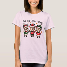 Roligt juldesign med tre sassy Elks T Shirt