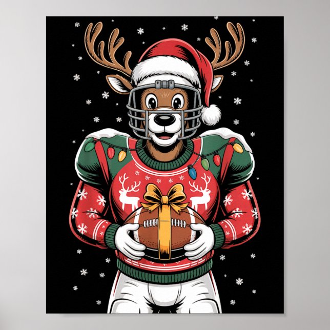 Roligt julfotboll renar  poster (Framsidan)